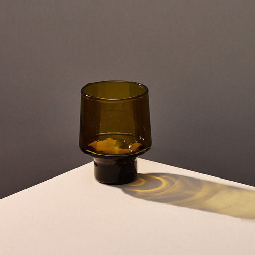 AMBER TALL WINE GLASS