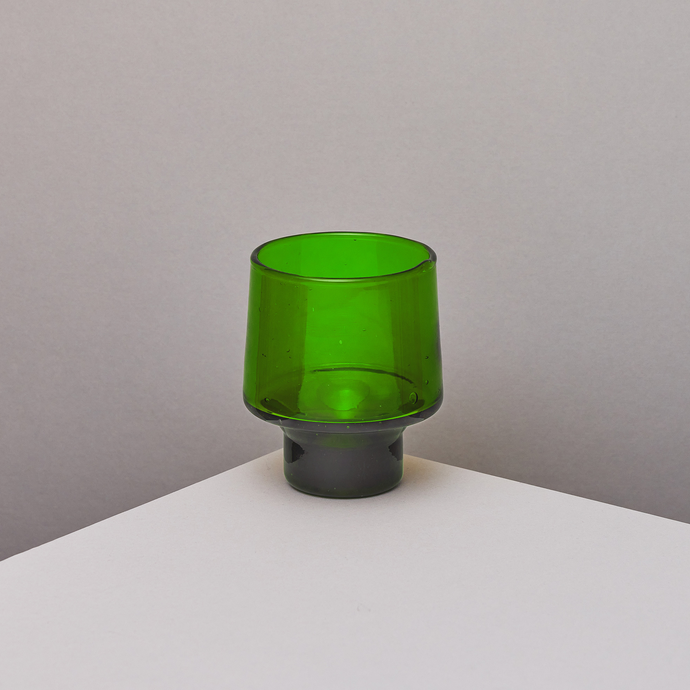 GREEN LOW WINE GLASS