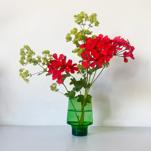 TALL GREEN FLOWER ARRANGING SET